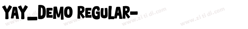 Yay_Demo Regular字体转换